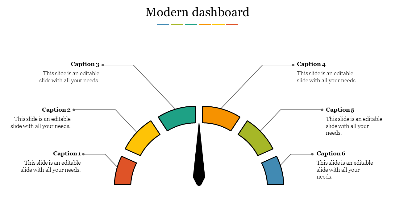 Attractive Modern Dashboard Slide Template Presentation